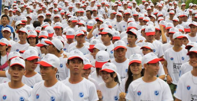 Image: Runners in the ASEAN Dengue Day run in Vietnam