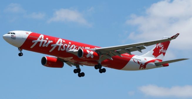 Image of and Air Asia jet