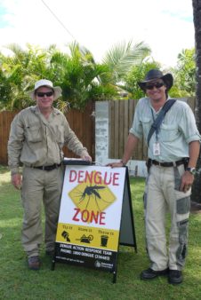 Image of a team preventing dengue in Cairns, Australia.