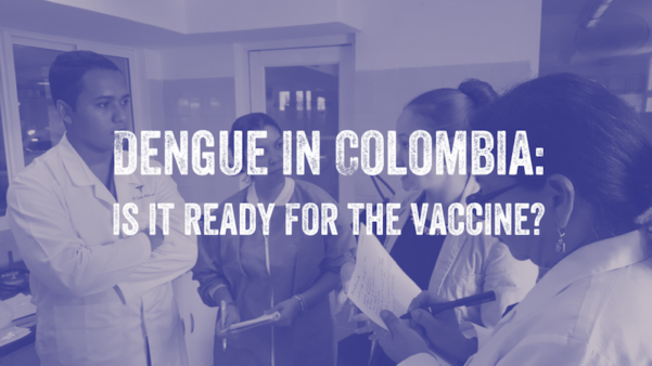 Image of some of the health experts fighting dengue in Colombia pictured in a lab.