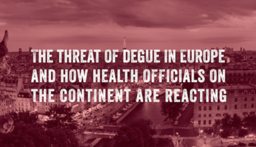 Image of Paris with text reading, 'The threat of dengue in Europe and how the continent is reacting'.